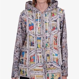 Vibrant comic print jacket by Comme des Garçons